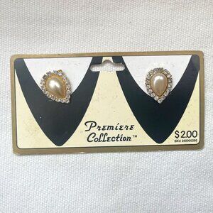 Vintage | Costume Diamond & Pearl Shoe Clips